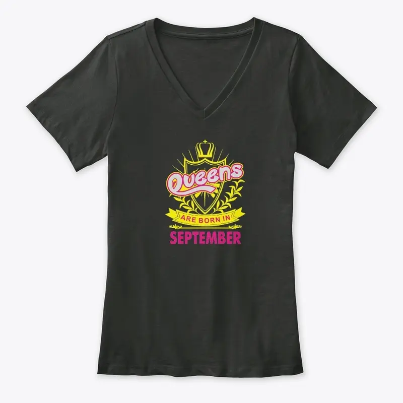 Queens Are Born In Sept Birthday t-Shirt